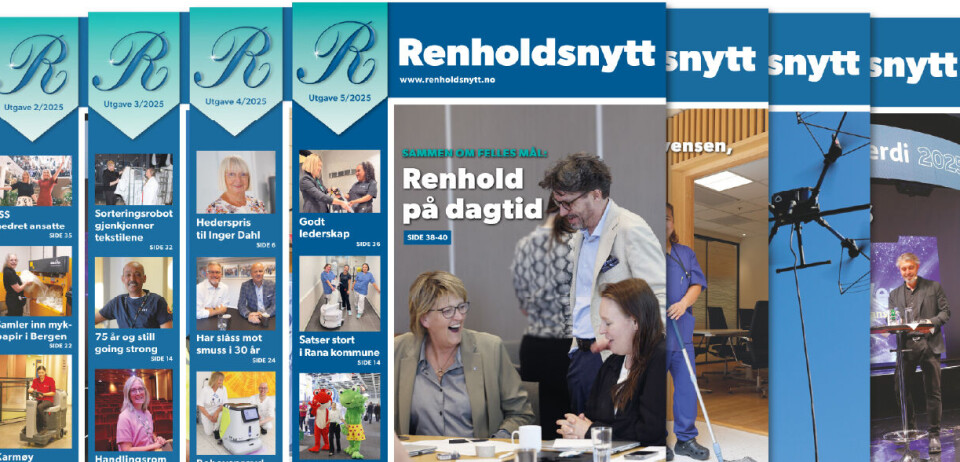Få tilgang til vårt digitale Renholdsnytt-arkiv renholdsnytt 5/2025 forside