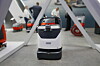 Rengjøringsrobot som er utstilt på en renholdsmesse