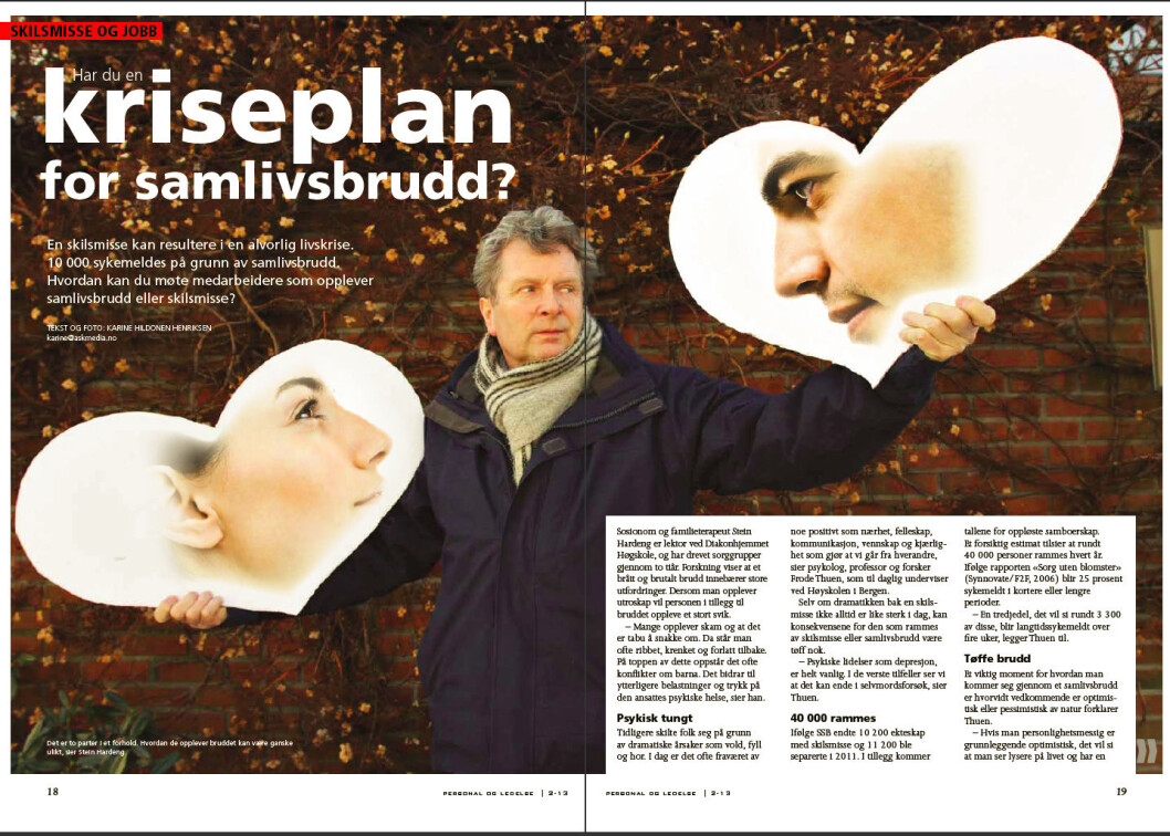 Skilsmisse reportasje nr 2 2013 Skilsmisse reportasje nr 2 2013