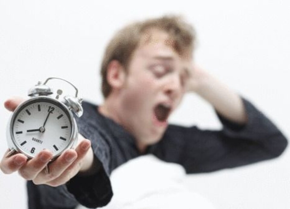 Nordmenn sover for lite