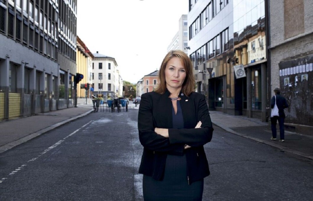 Forbundsleder i Handel og Kontor Trine Lise Sundnes. Forbundsleder i Handel og Kontor Trine Lise Sundnes.