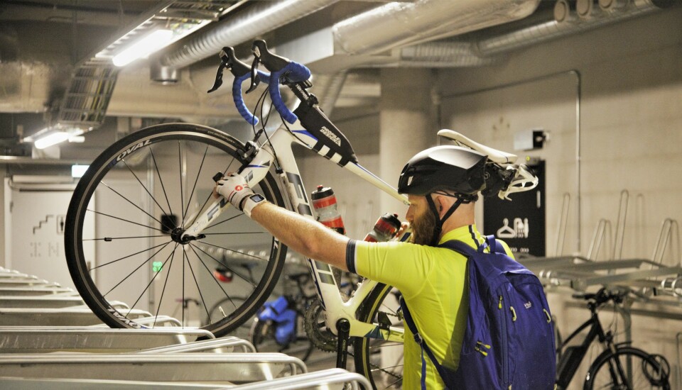 Oslo kemnerkontor er blant arbeidsplassene som har god tilrettelegging for at de ansatte skal kunne sykle til jobben.