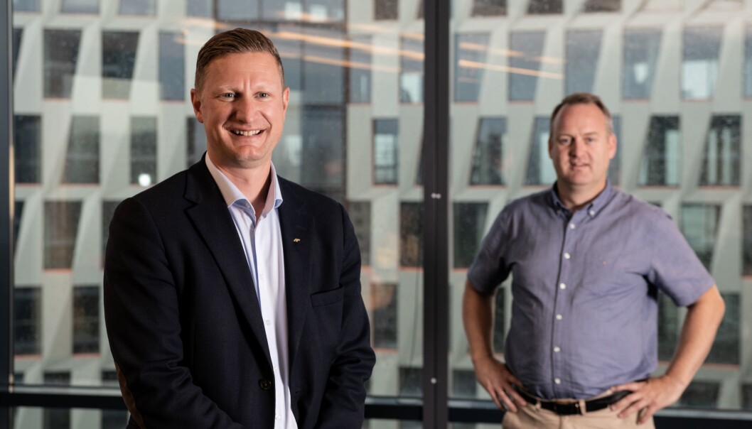 Amund Tøftum (t.v.) og Morten Grongstad, AF Gruppen. Amund Tøftum (t.v.) og Morten Grongstad, AF Gruppen.