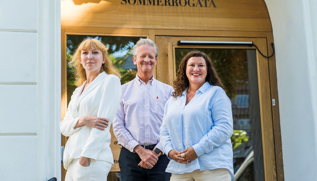 Karne Lykkebo, Hans Geelmuyden og Marit Høvik Hartmann. Karne Lykkebo, Hans Geelmuyden og Marit Høvik Hartmann.