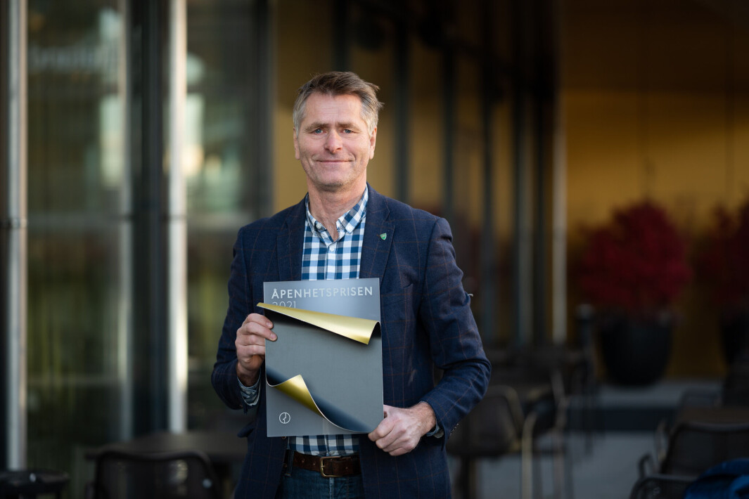 Prisvinner Anders Østensen, ordfører i Gjerdrum kommune. Prisvinner Anders Østensen, ordfører i Gjerdrum kommune.