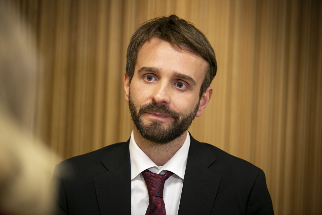 Næringsminister Jan Christian Vestre. Næringsminister Jan Christian Vestre.
