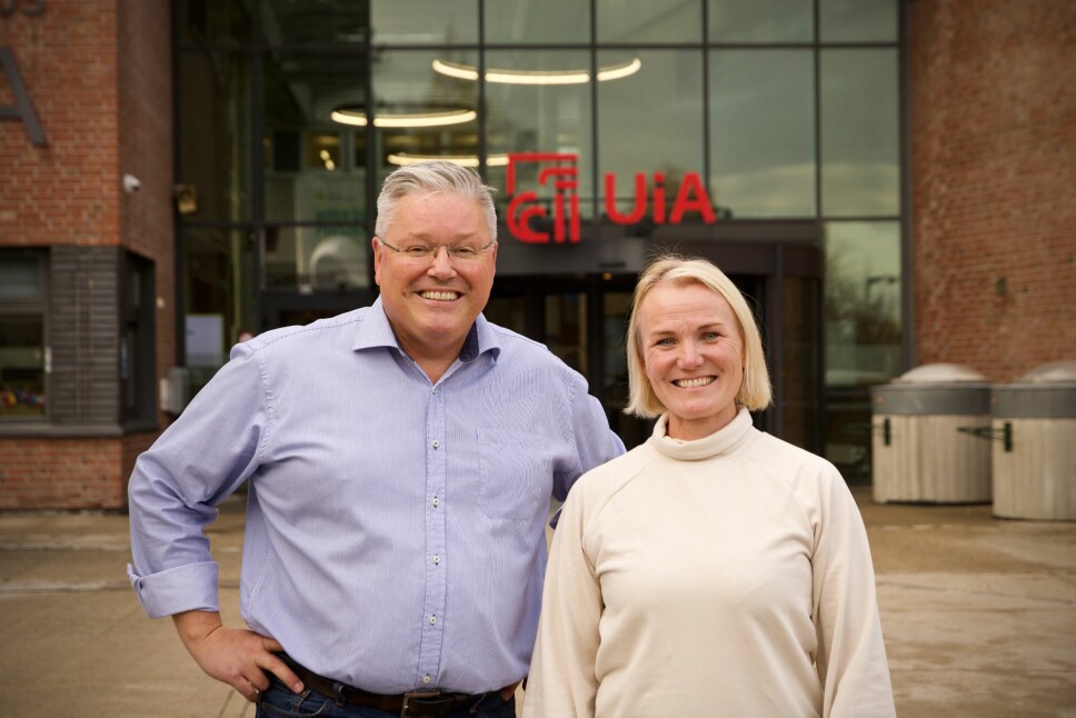 Professor Morten Øgård og forsker Linda Hye ved Senter for anvendt kommunalforskning (SAKOM) på Universitetet i Agder.