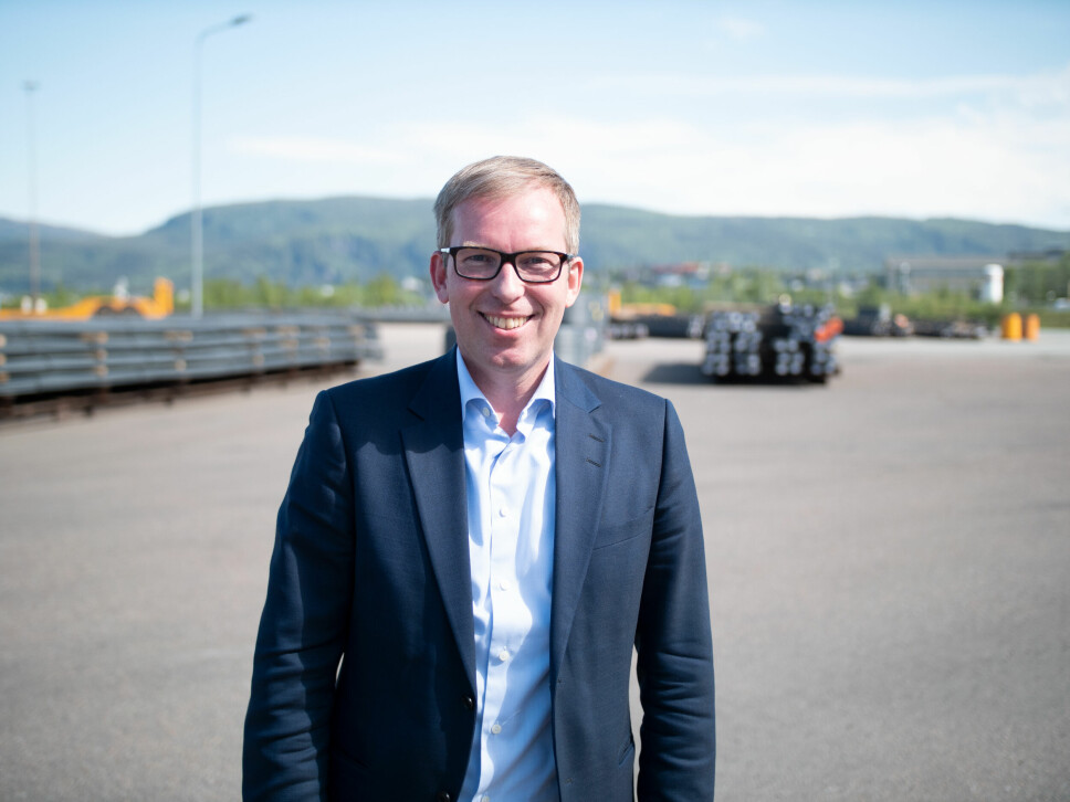 Håkon Haugli på bedriftsbesøk i Nordland.